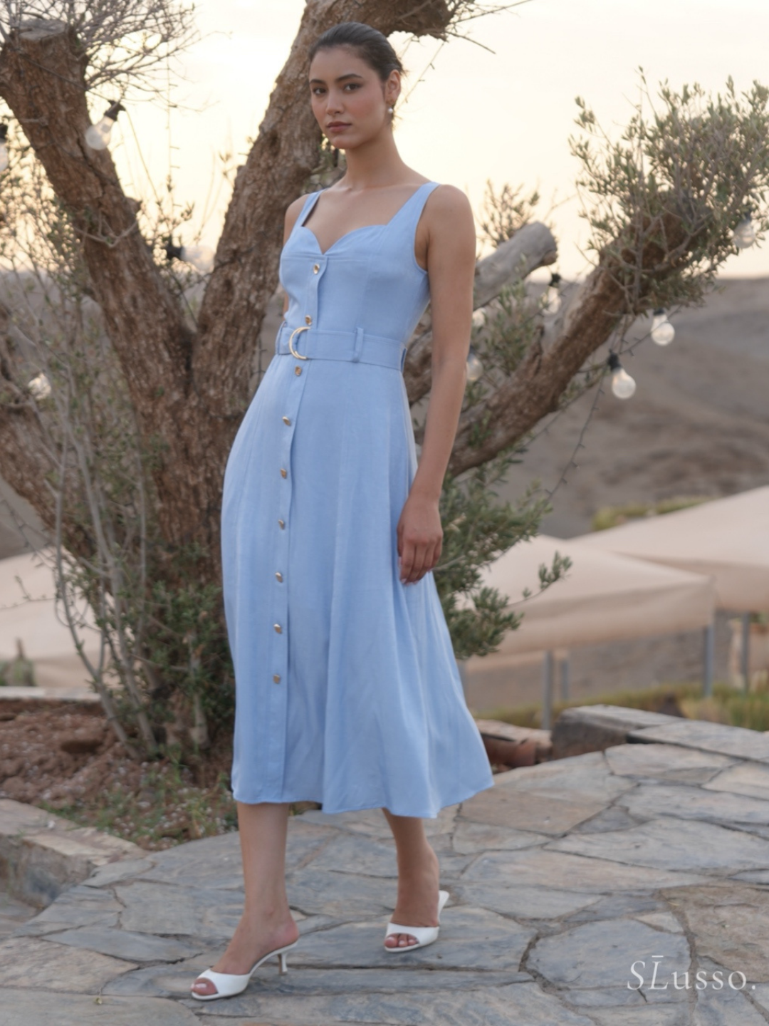 Robe Solène - Bleu