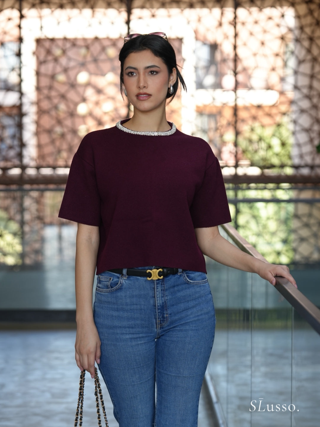 Pull Lilia - Bordeaux