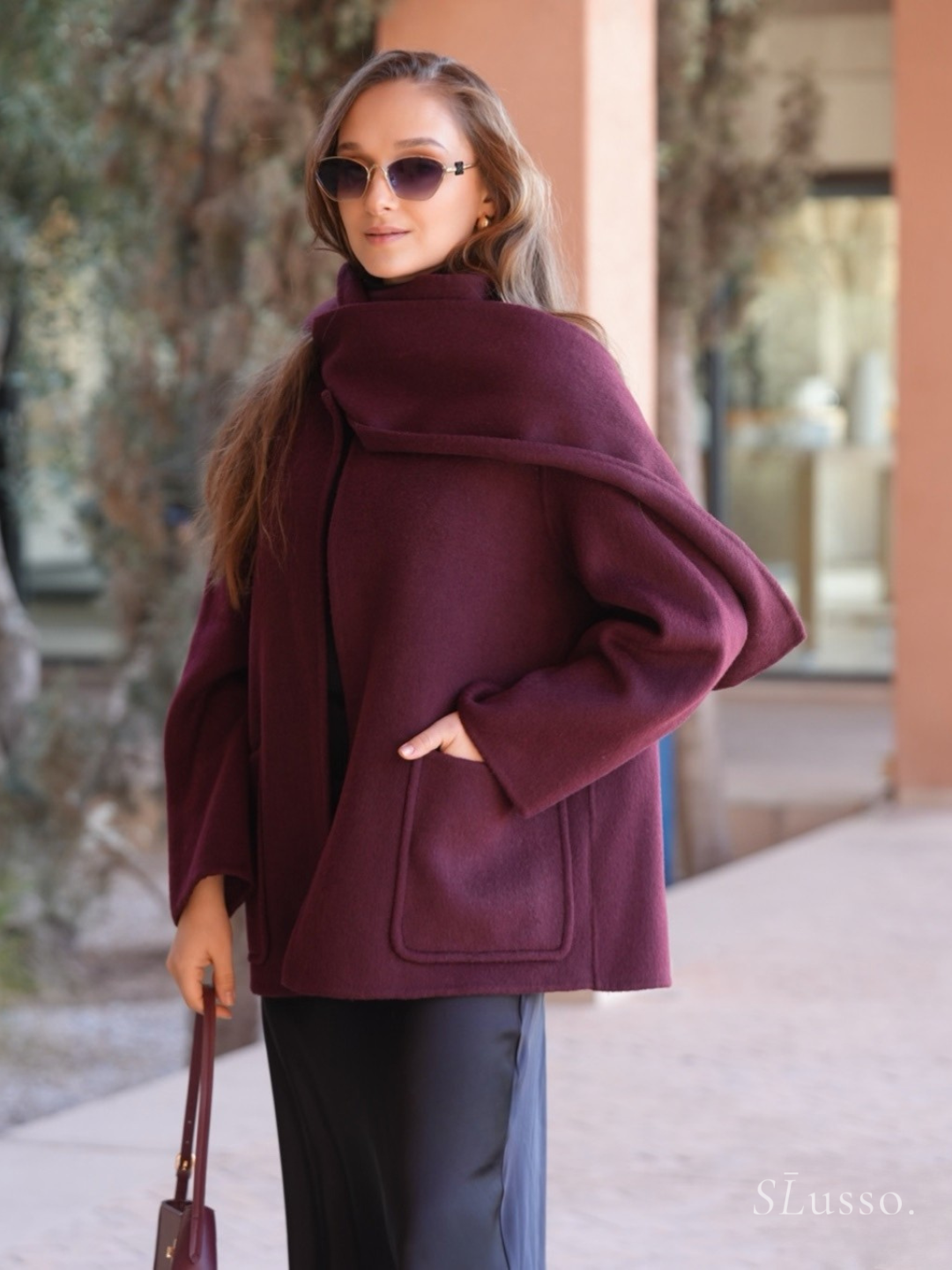 Manteau Grace - Bordeaux