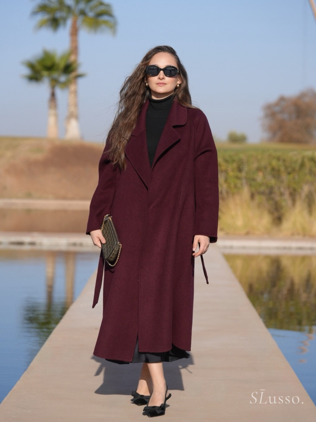 Manteau Joelle - Bordeaux