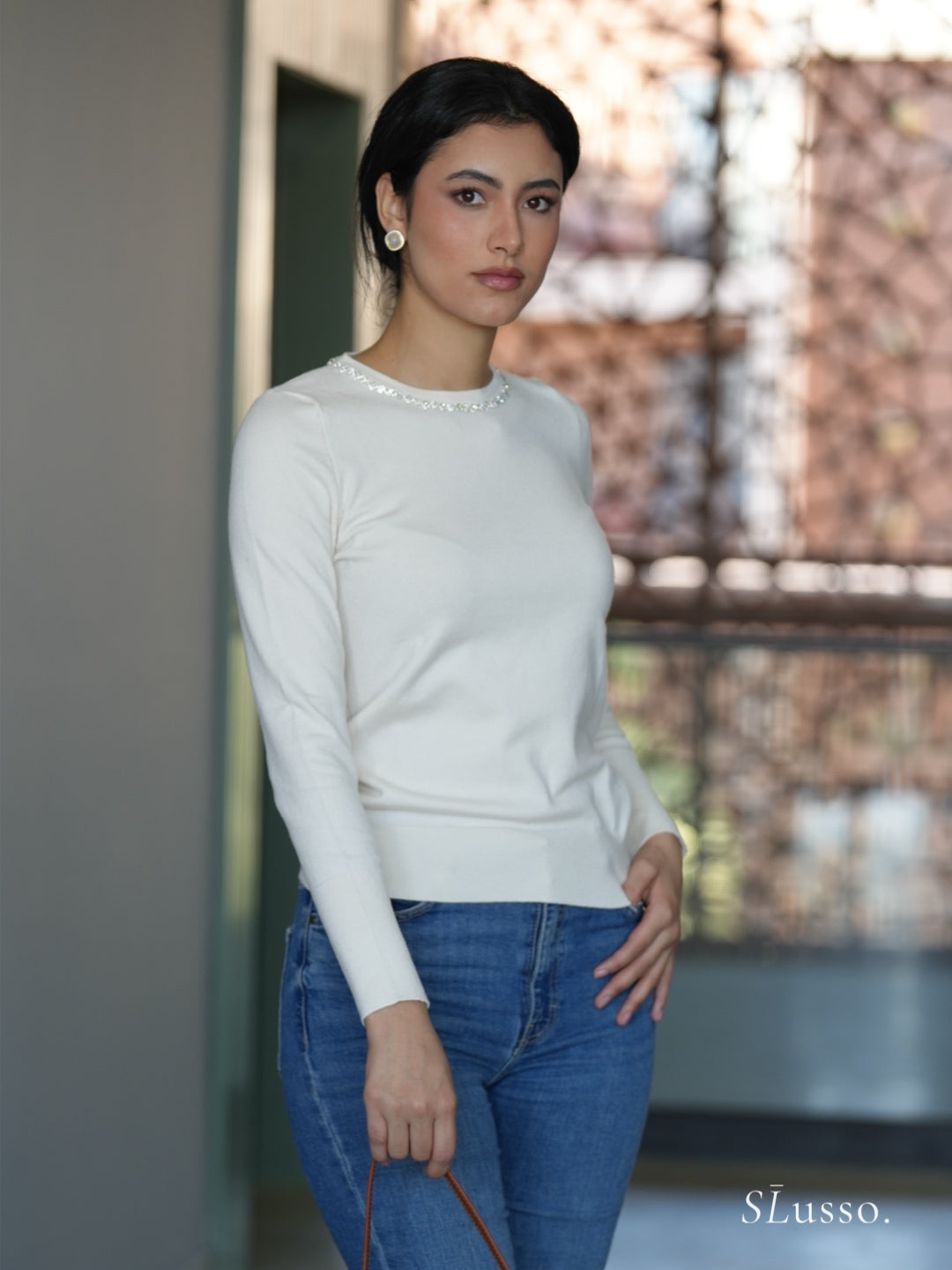 Pull Rosalia - Blanc