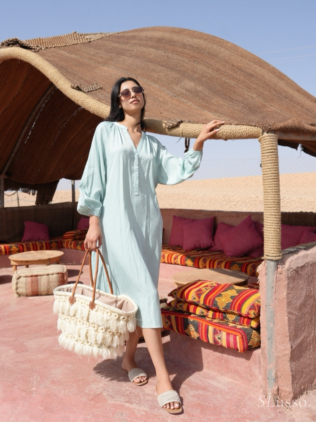 Robe Serena - Vert eau