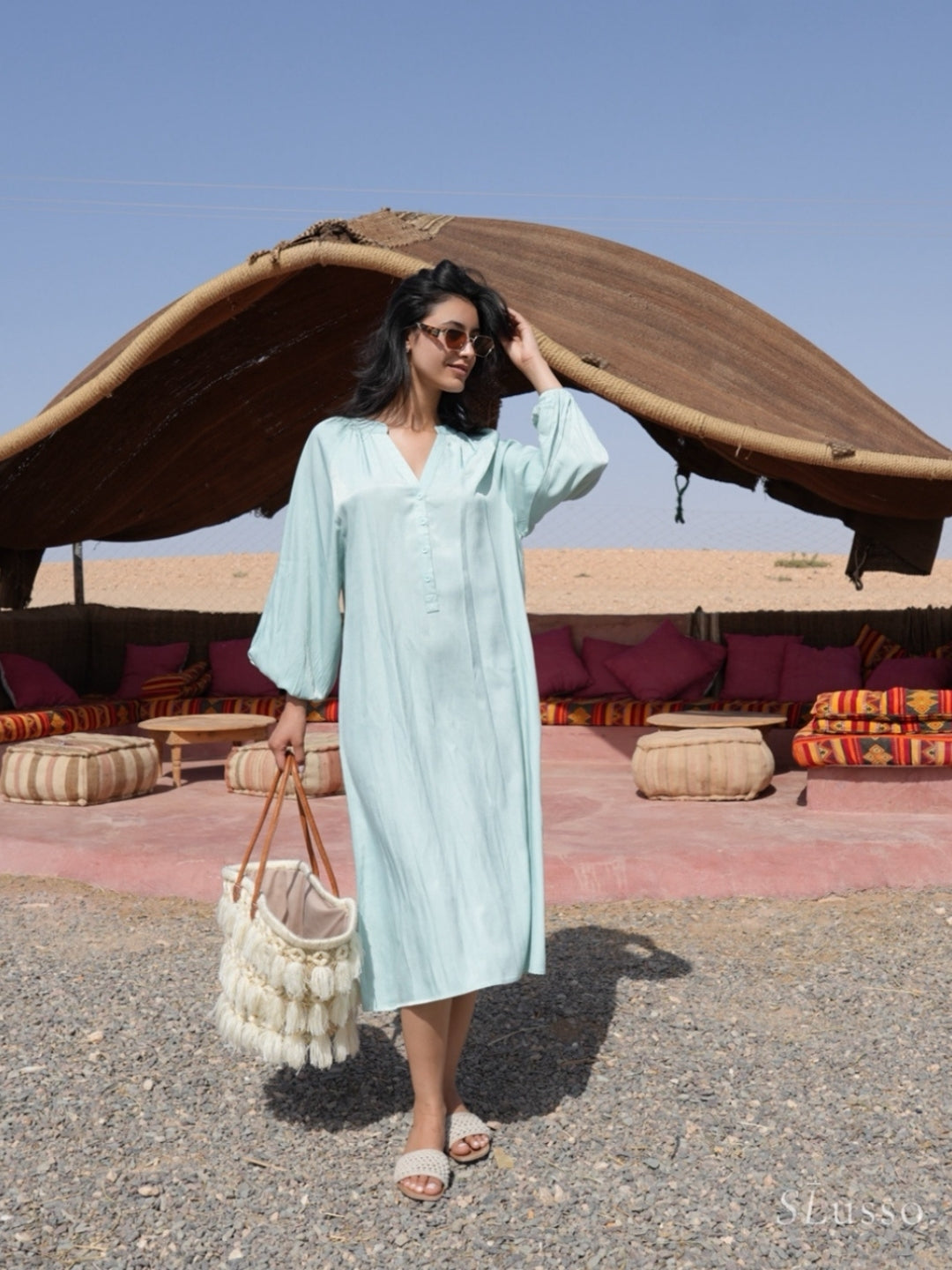 Robe Serena - Vert eau