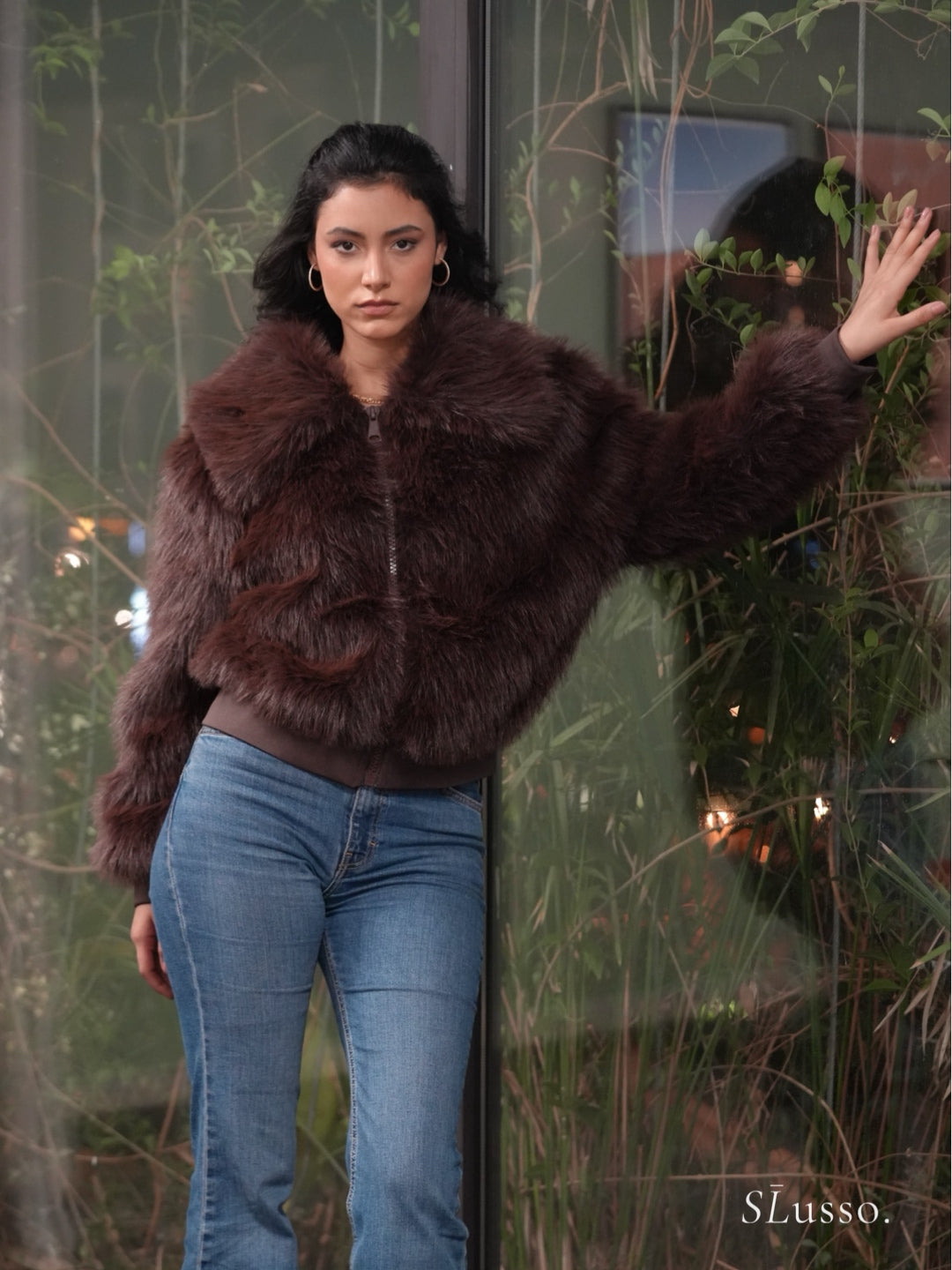 Fourrure Jackie - Marron
