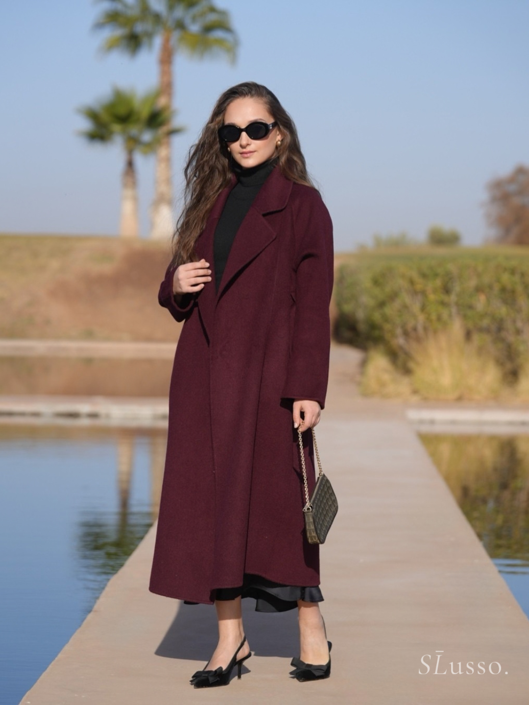 Manteau Joelle - Bordeaux