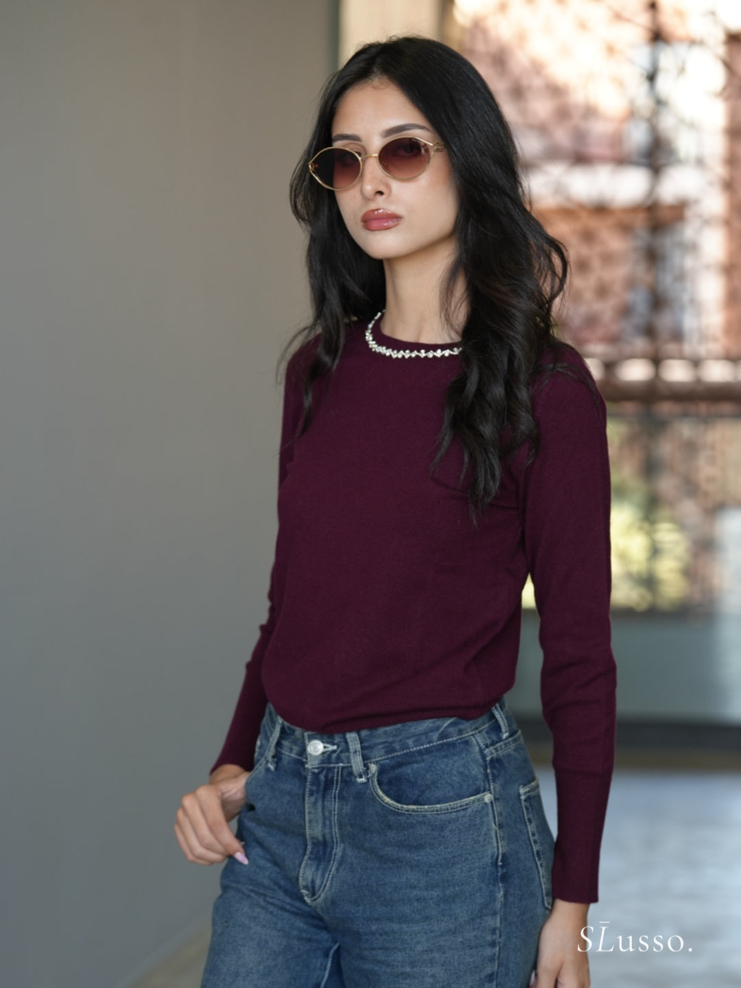 Pull Rosalia - Bordeaux
