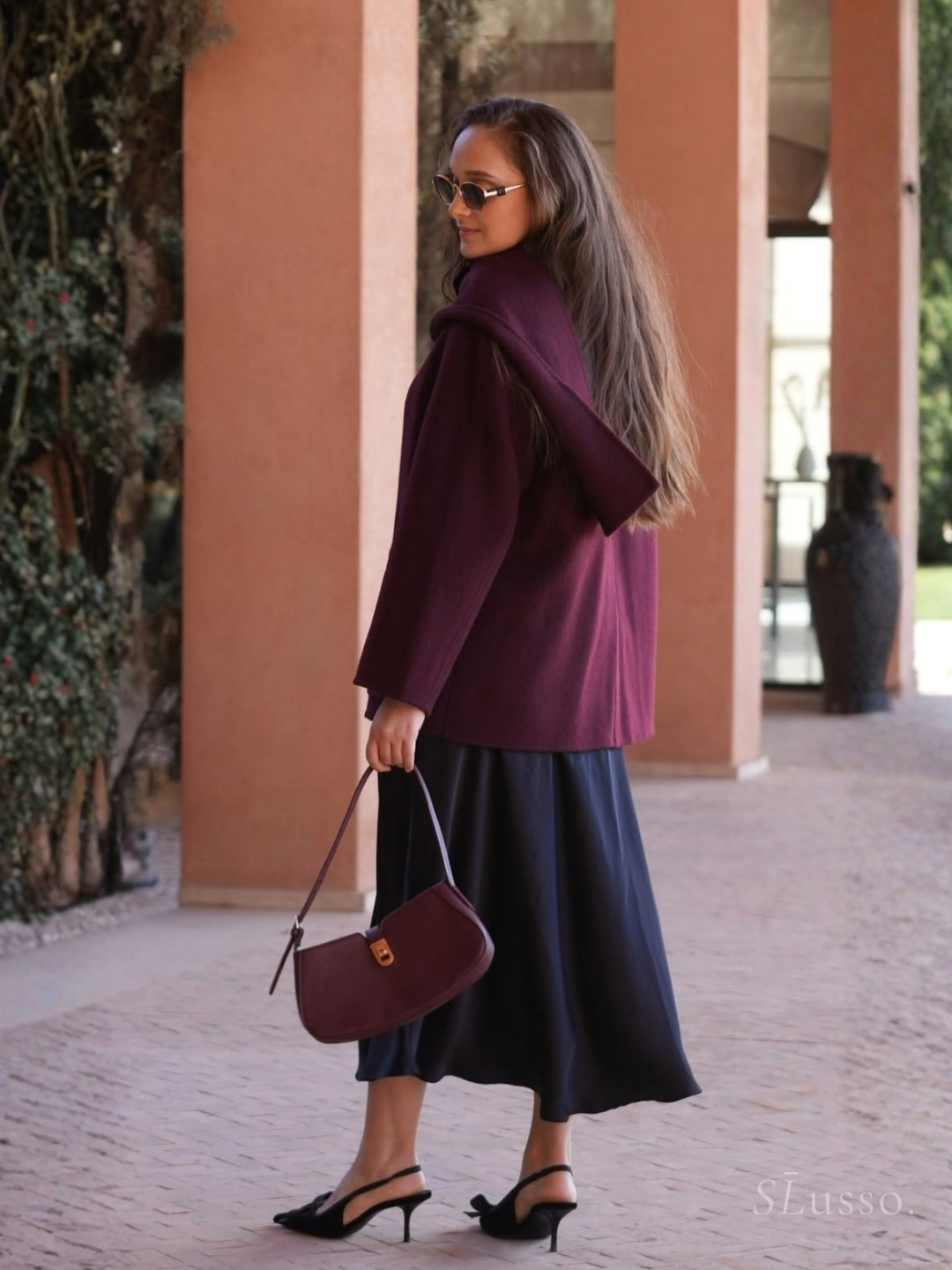 Manteau Grace - Bordeaux