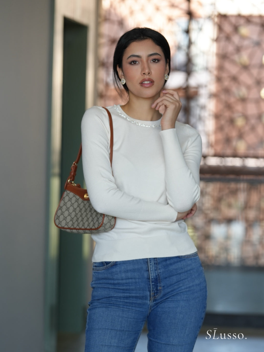 Pull Rosalia - Blanc
