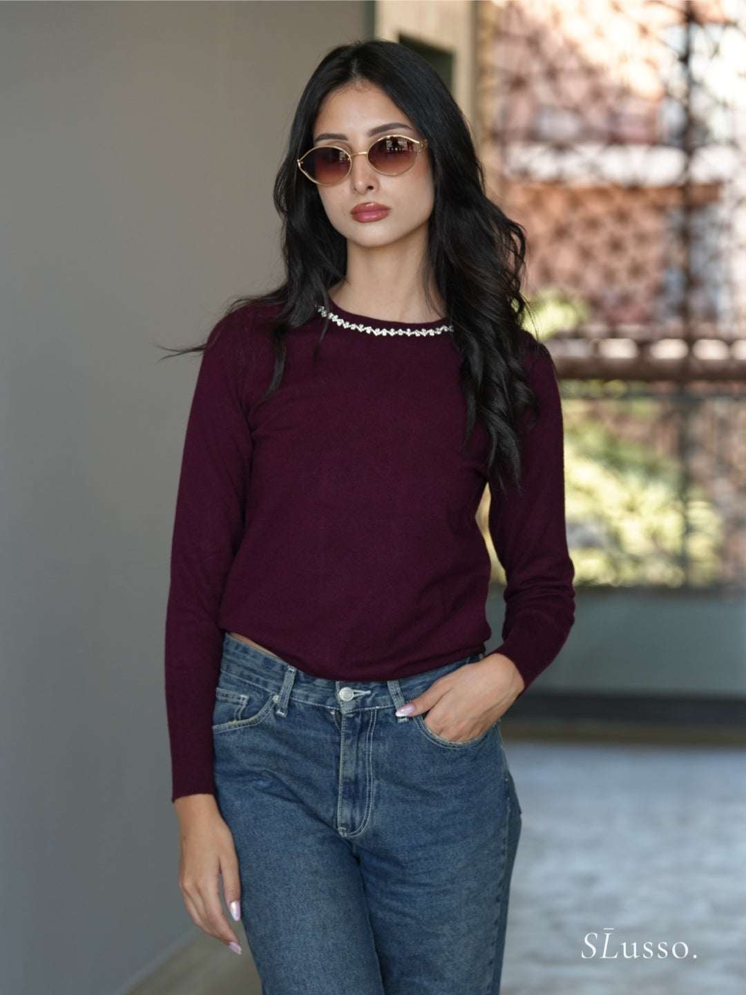 Pull Rosalia - Bordeaux