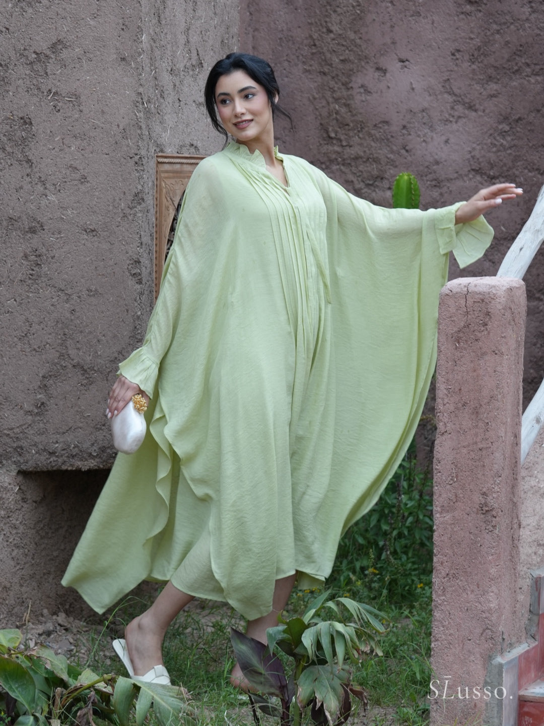 Robe Aelys - Vert pistache