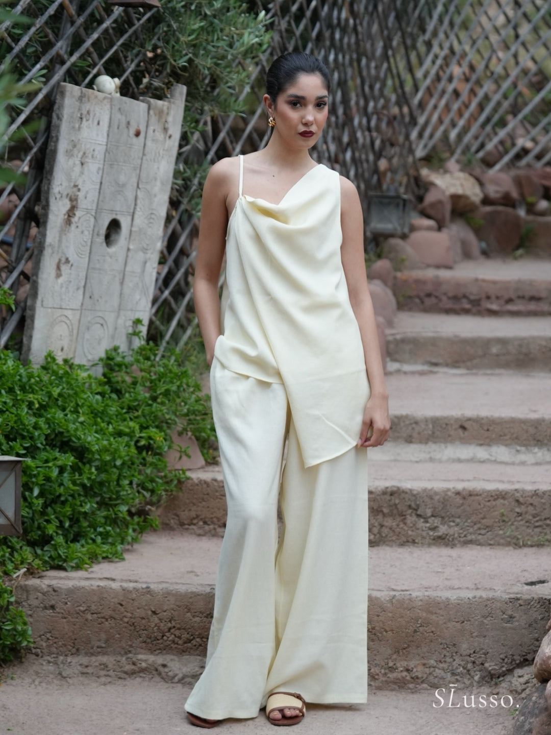 Ensemble Nelia - Jaune pastel