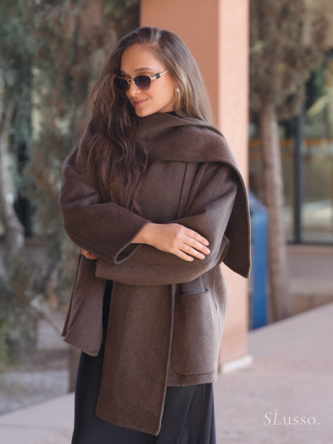 Manteau Grace - Marron
