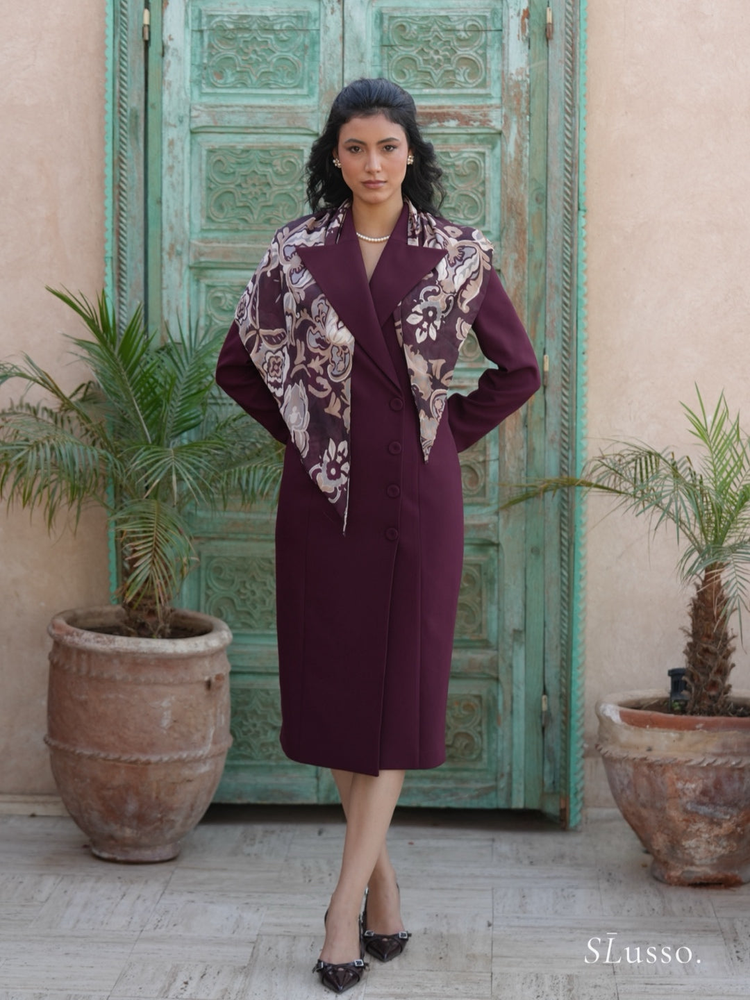 Robe Blazer Victoria - Bordeaux
