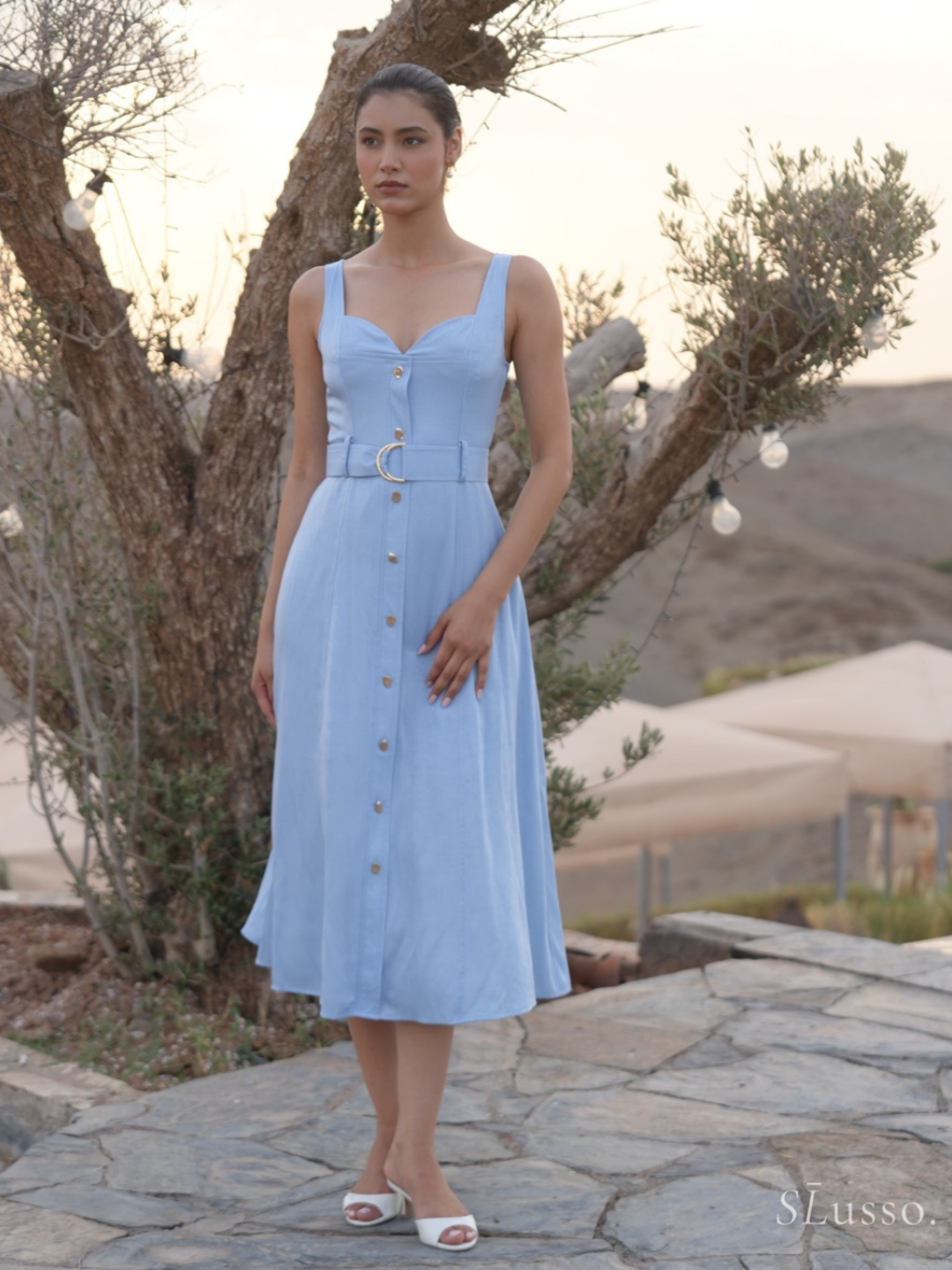 Robe Solène - Bleu
