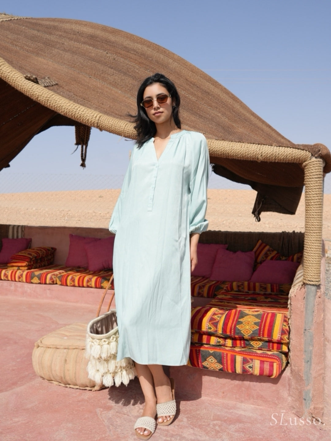 Robe Serena - Vert eau