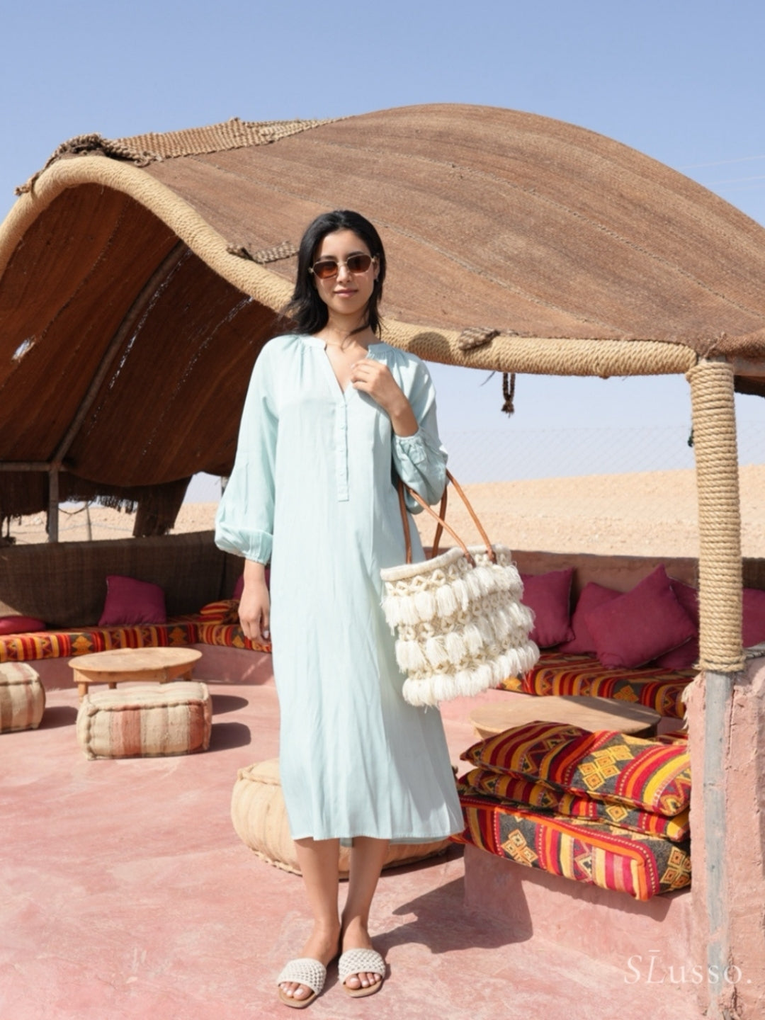 Robe Serena - Vert eau