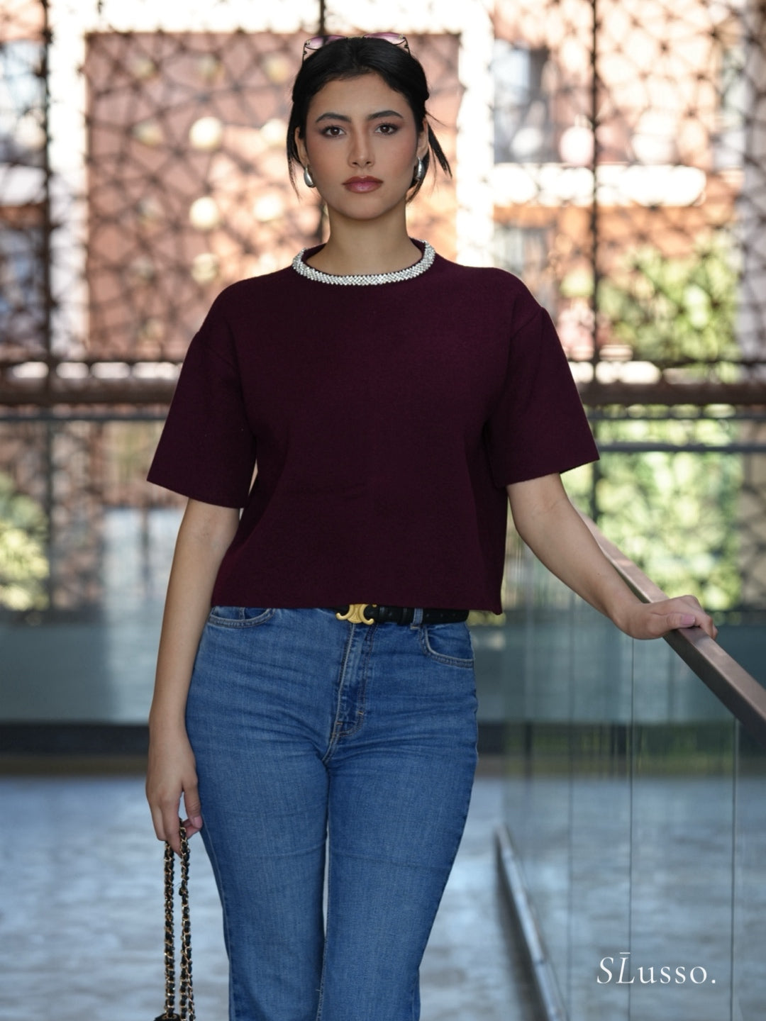 Pull Lilia - Bordeaux