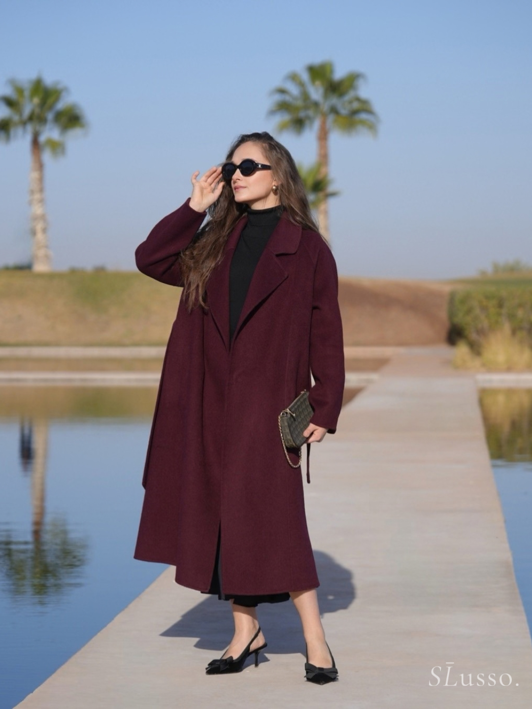 Manteau Joelle - Bordeaux