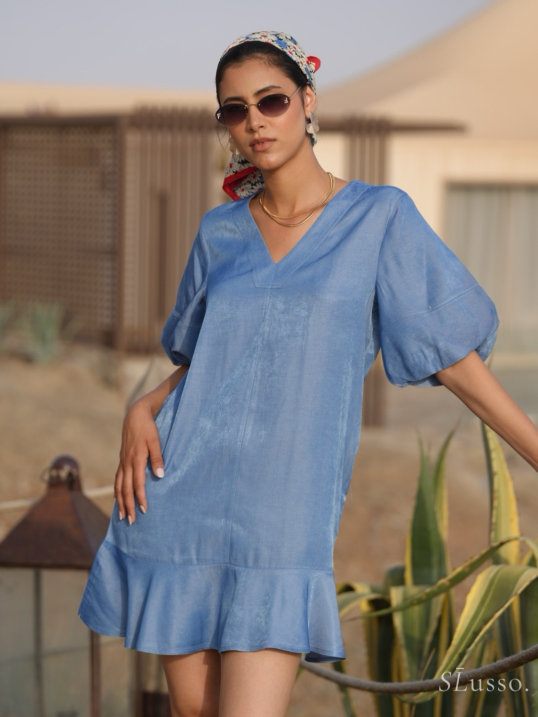 Robe Aura - Bleu