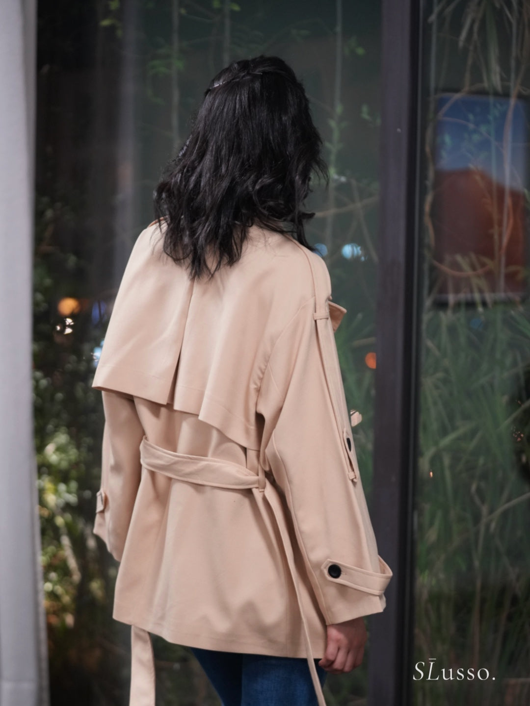 Trench court Léna - Beige