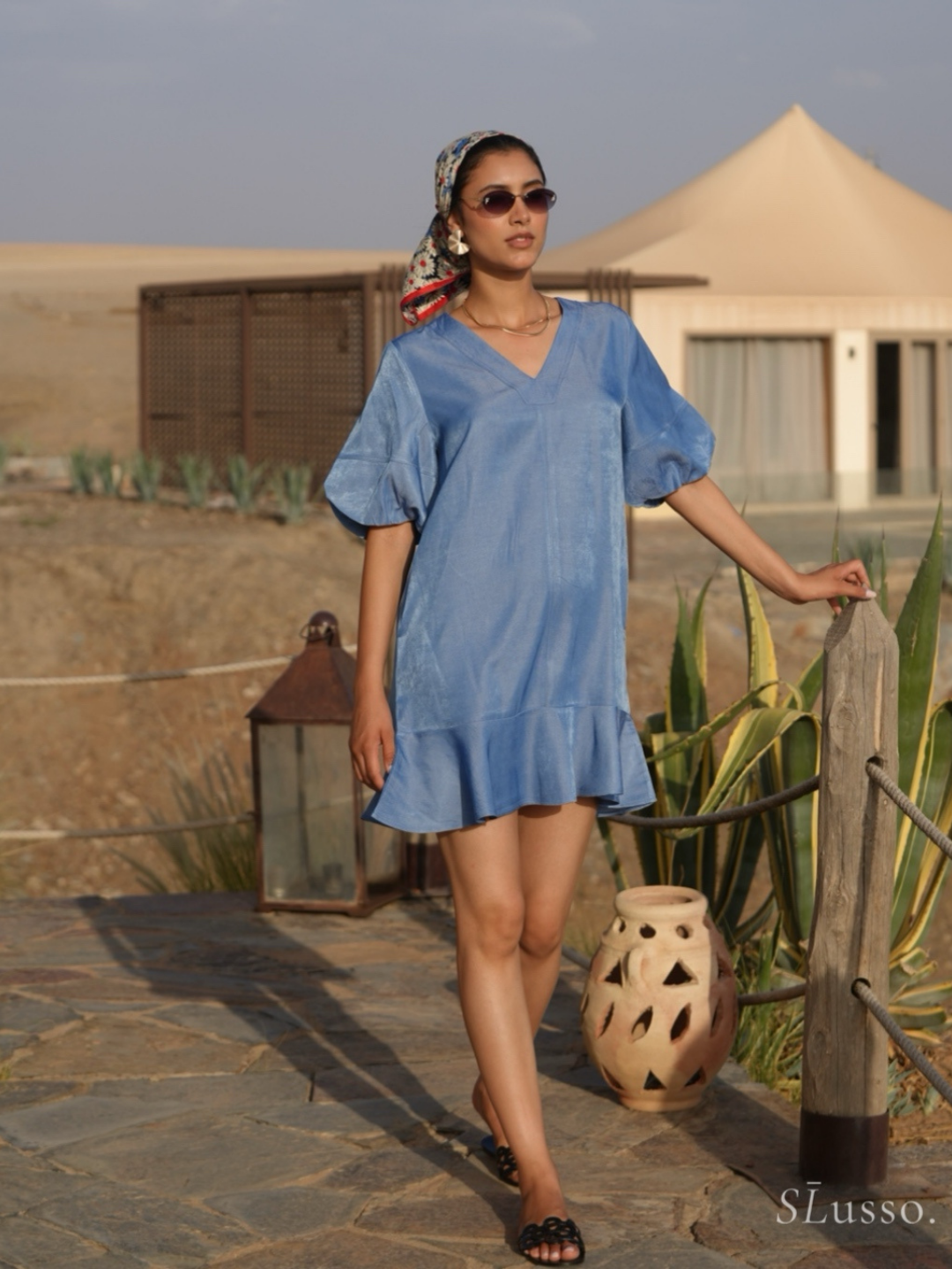 Robe Aura - Bleu