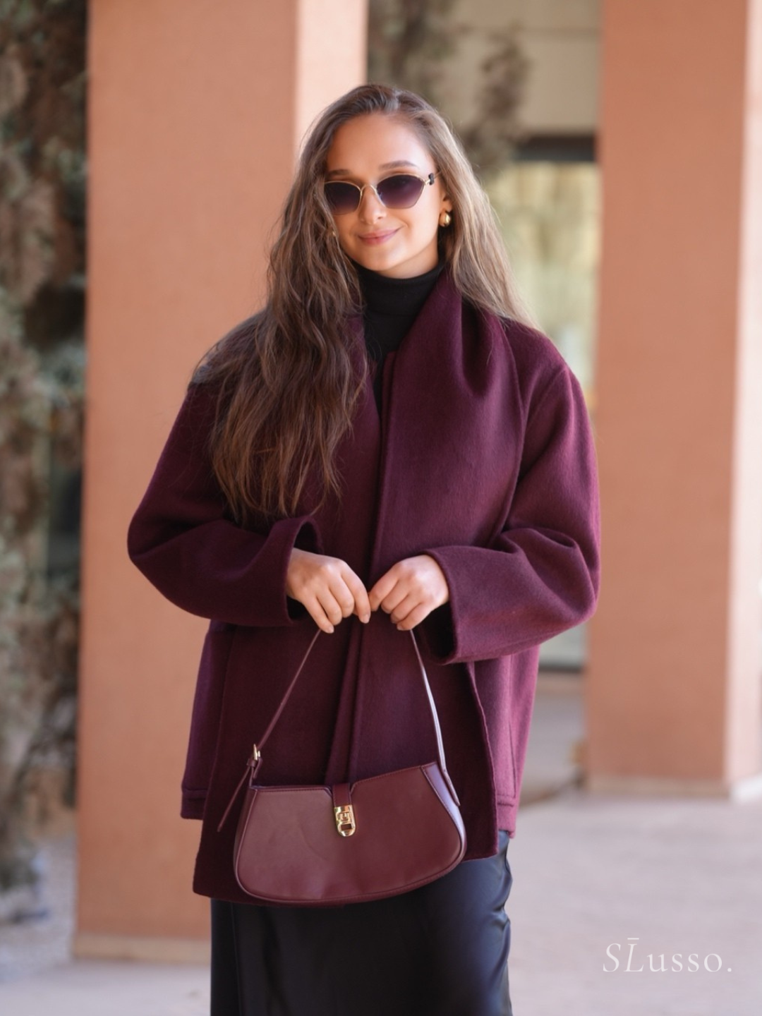 Manteau Grace - Bordeaux