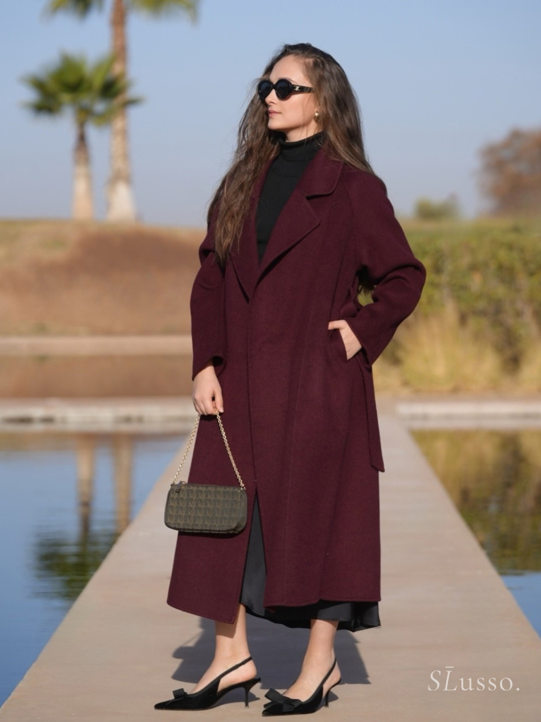 Manteau Joelle - Bordeaux