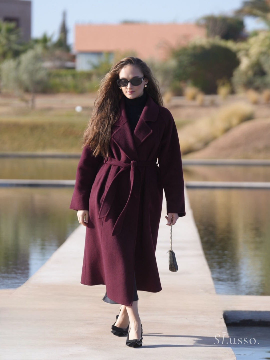 Manteau Joelle - Bordeaux