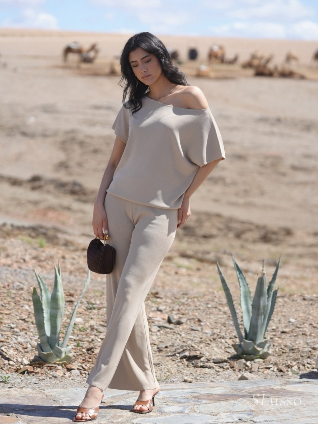 Ensemble Harlow - Beige