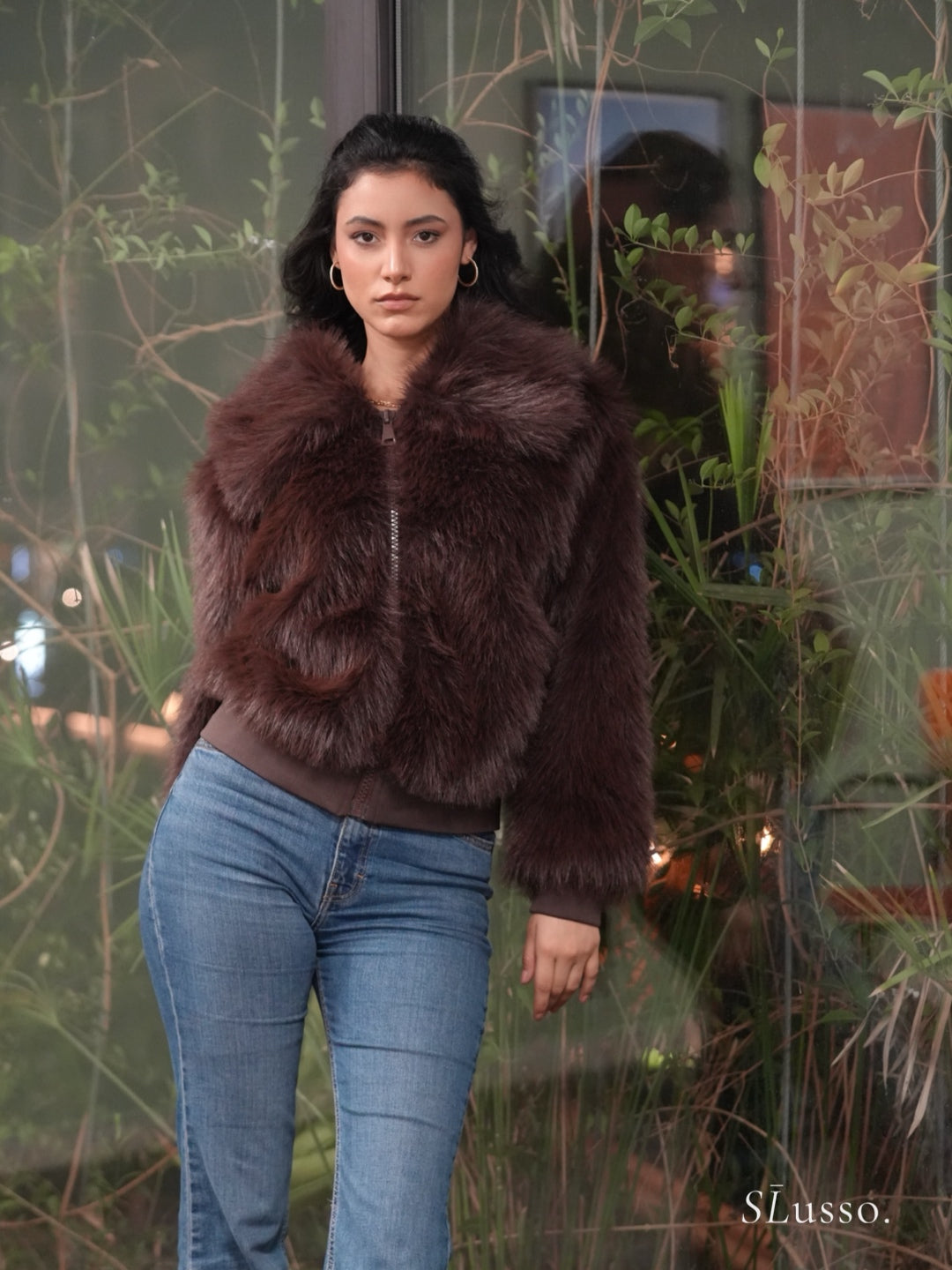 Fourrure Jackie - Marron