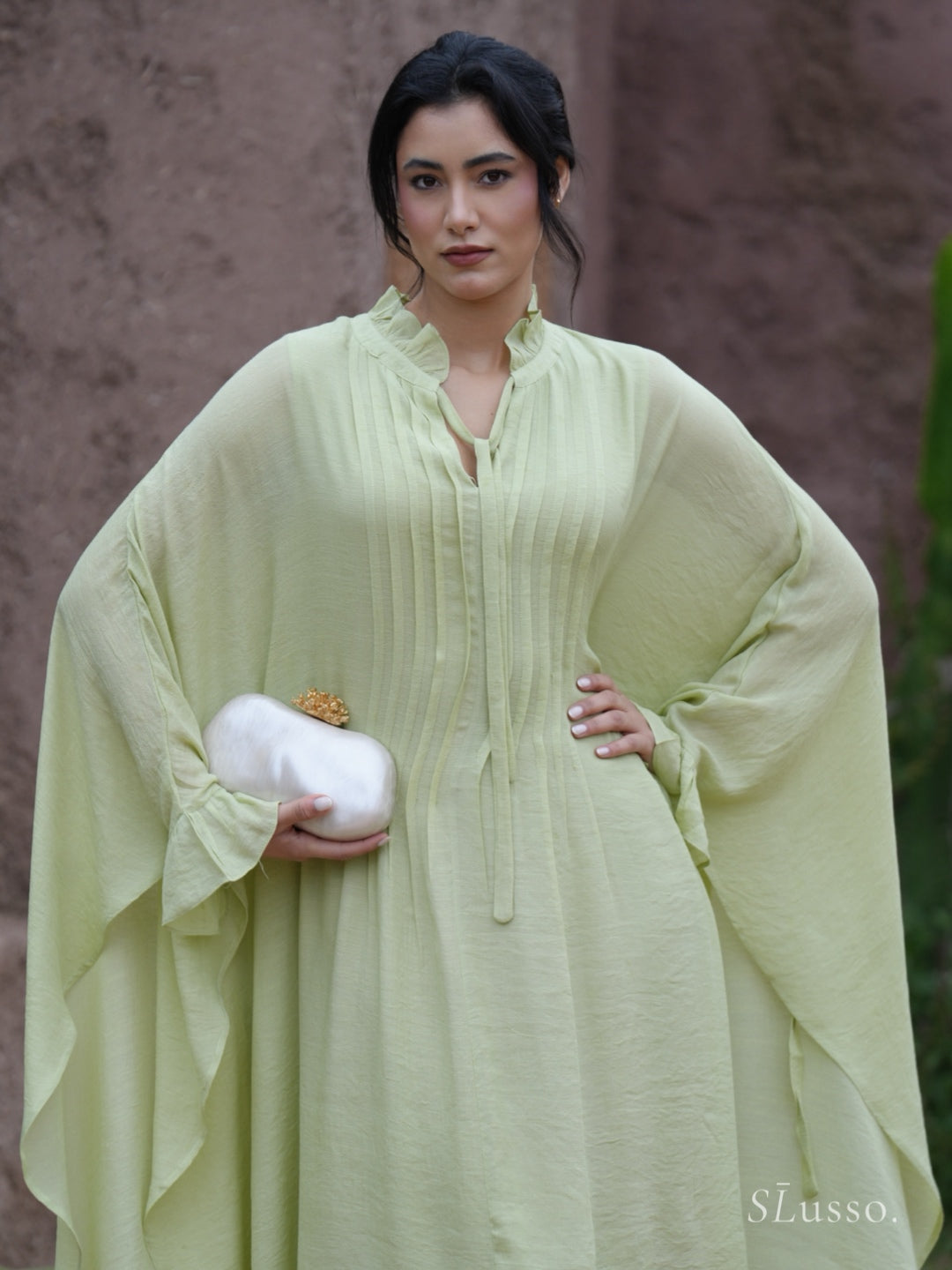 Robe Aelys - Vert pistache