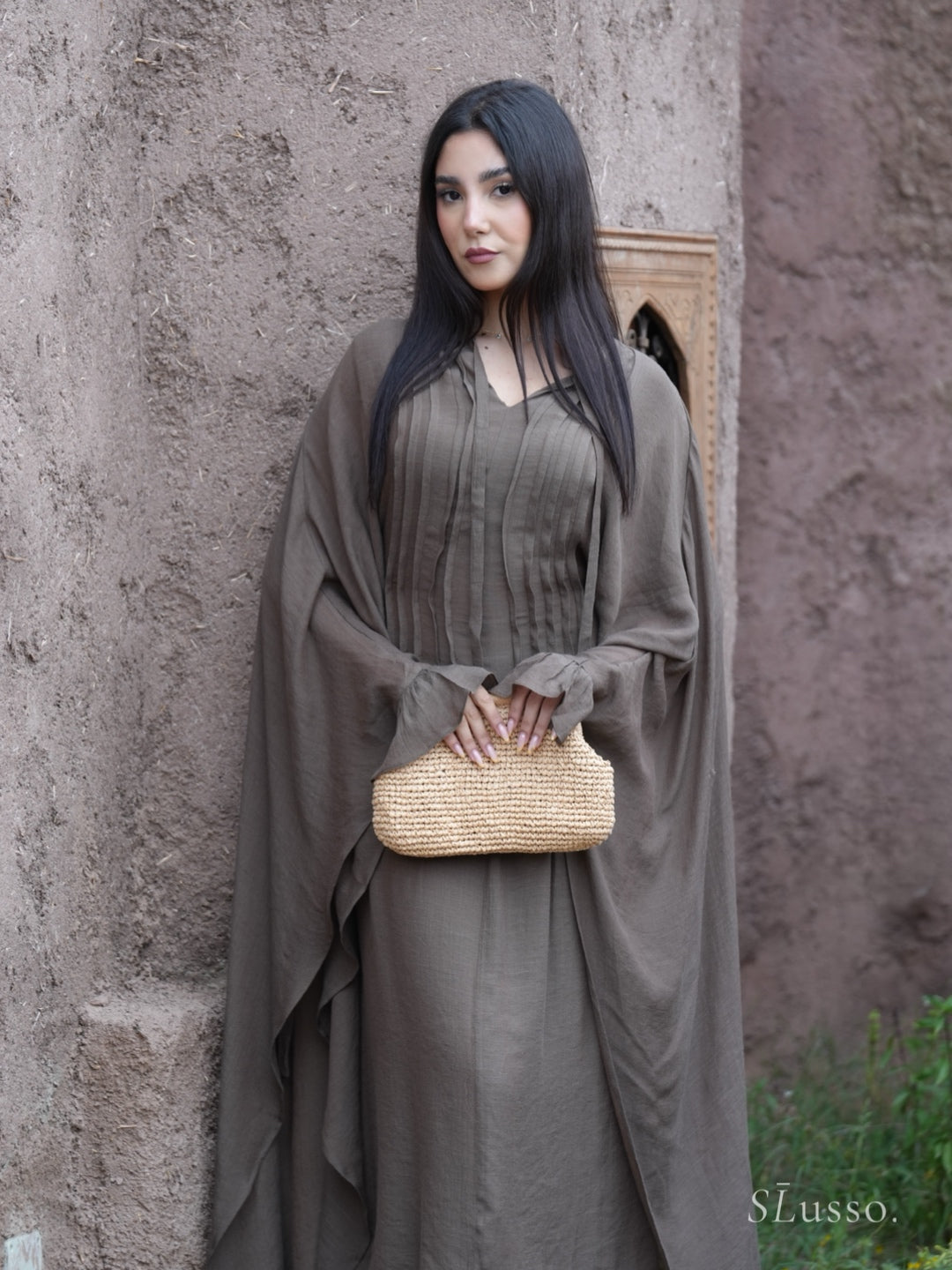 Robe Aelys - Marron chocolat