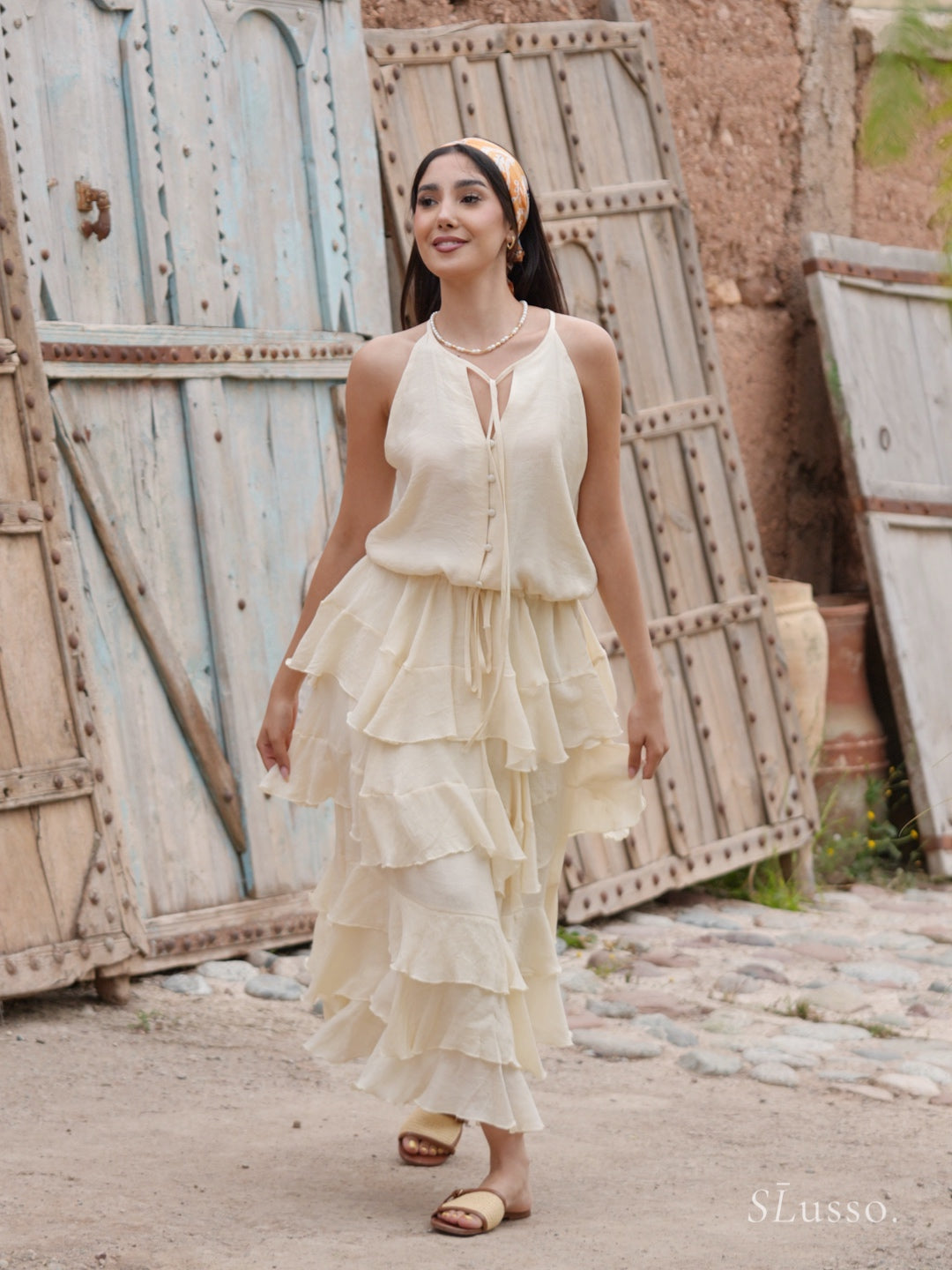 Robe Mira - Jaune pastel