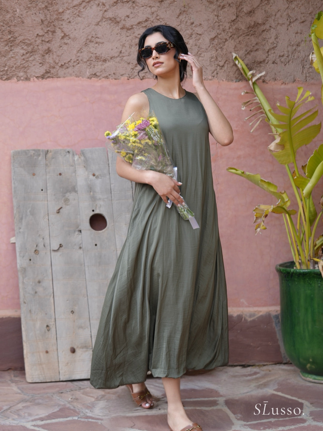 Robe Lima - Vert kaki