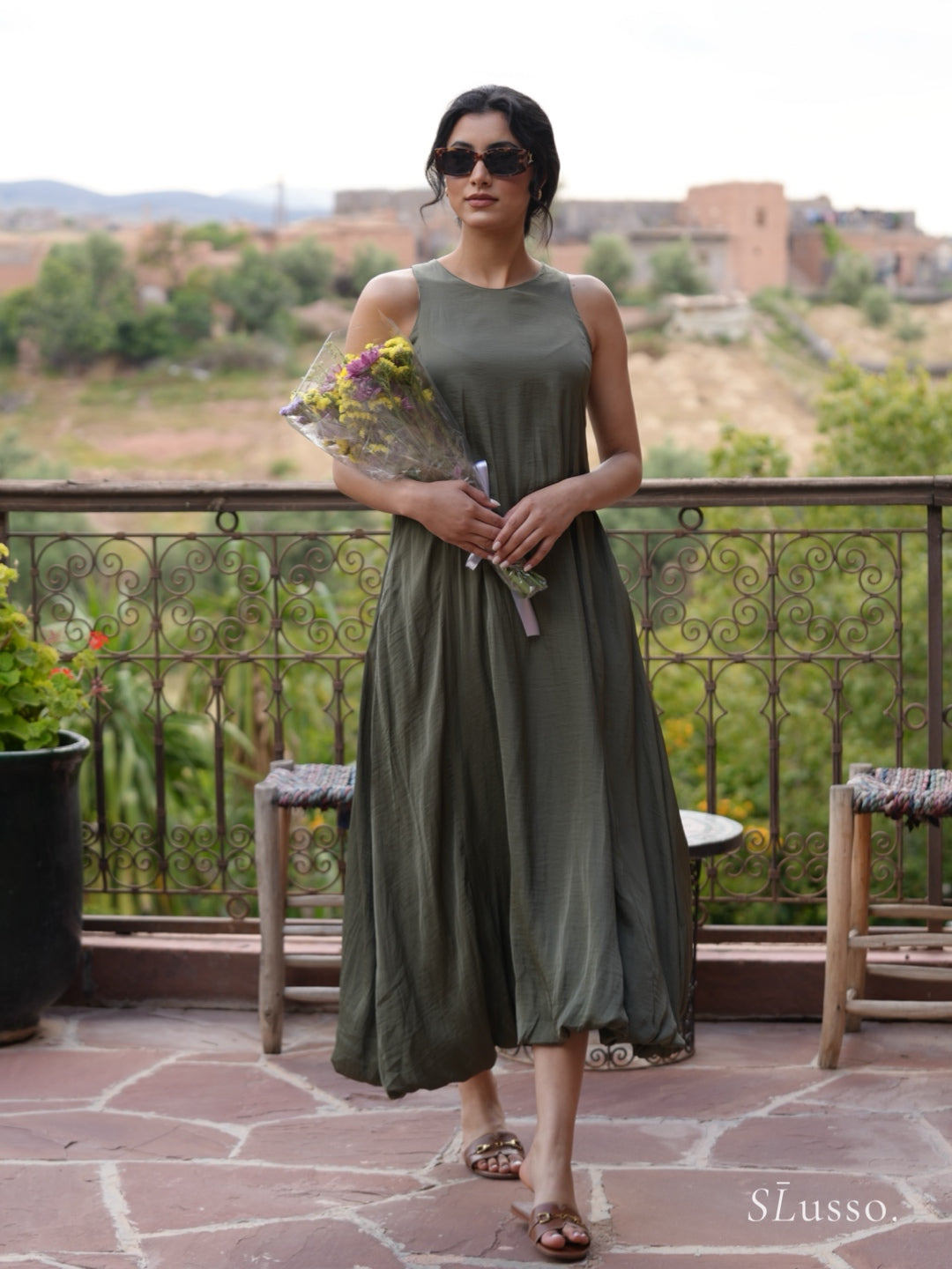 Robe Lima - Vert kaki