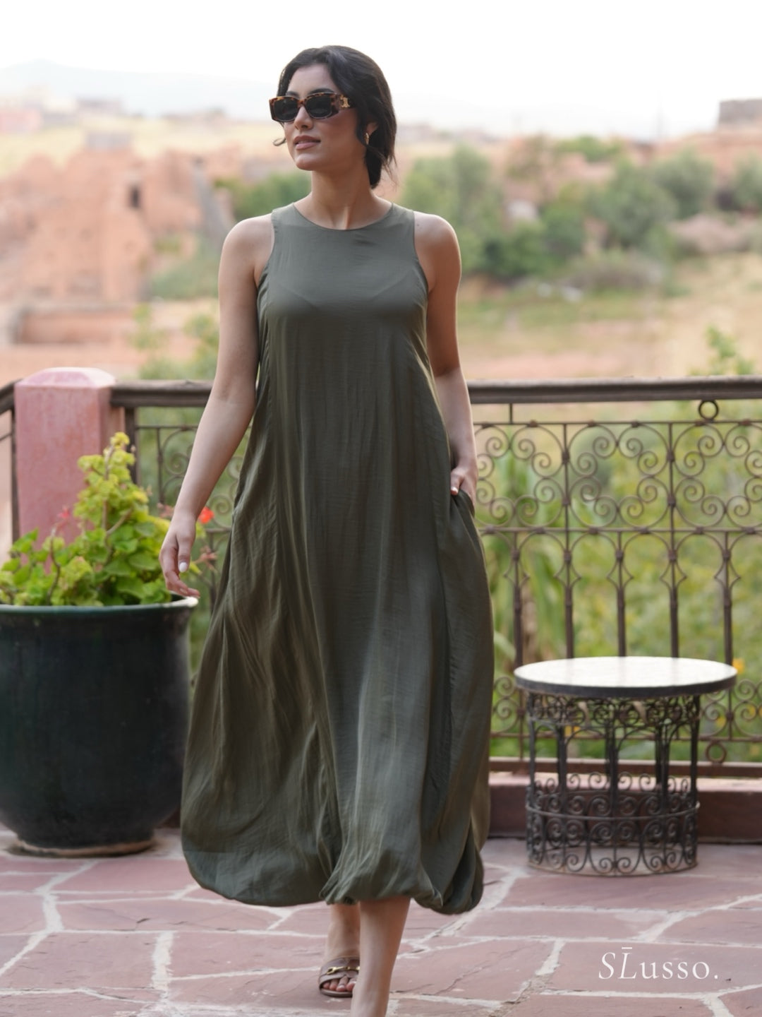 Robe Lima - Vert kaki