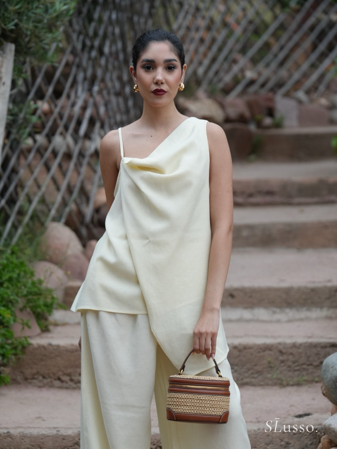 Ensemble Nelia - Jaune pastel
