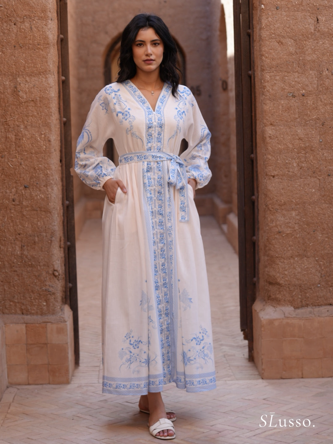 Robe Nesma - Bleu ciel